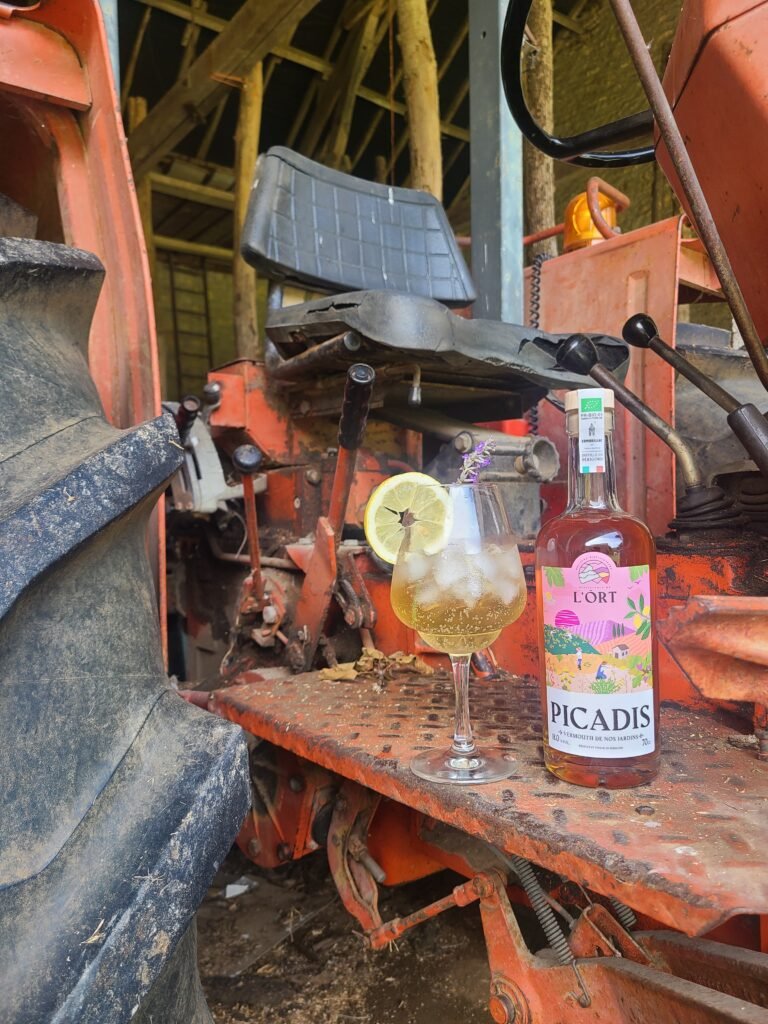 spritz sur un tracteur perigourdin